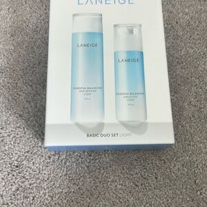 Brand New LANEIGE Essential Balancing Duo Set in Blue and White